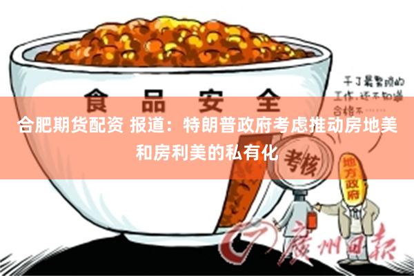 合肥期货配资 报道：特朗普政府考虑推动房地美和房利美的私有化