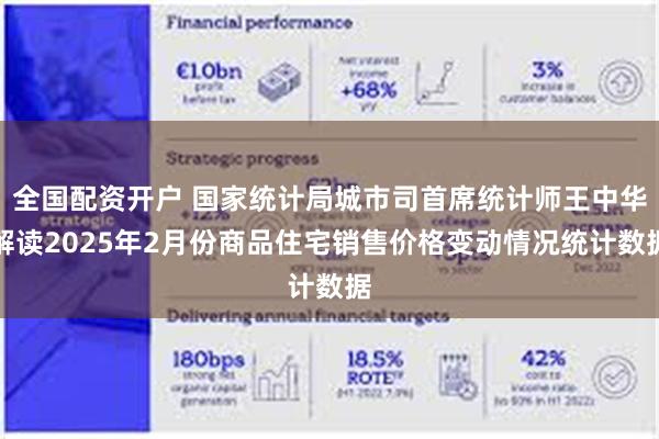 全国配资开户 国家统计局城市司首席统计师王中华解读2025年2月份商品住宅销售价格变动情况统计数据